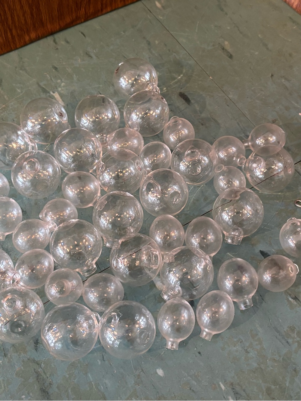 40 blown glass bubble balls decor crafting